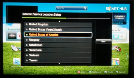 Photo: Samsung: Change App Store Country