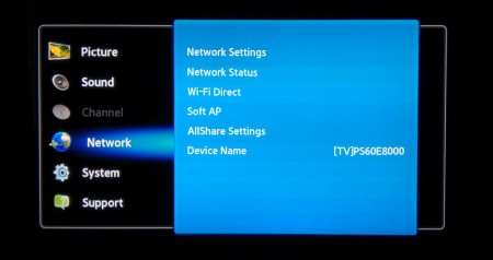 Photo: Samsung: Network Settings