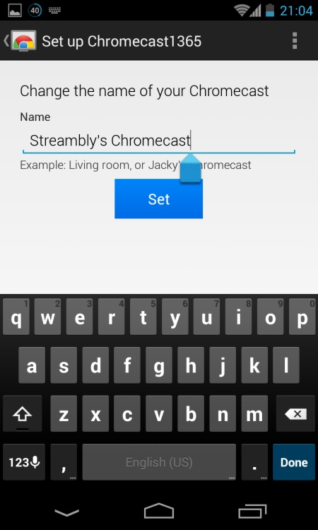 Screenshot of Chromecast Android Setup #3