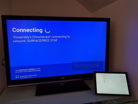 google chromecast setup with mobile hotspot