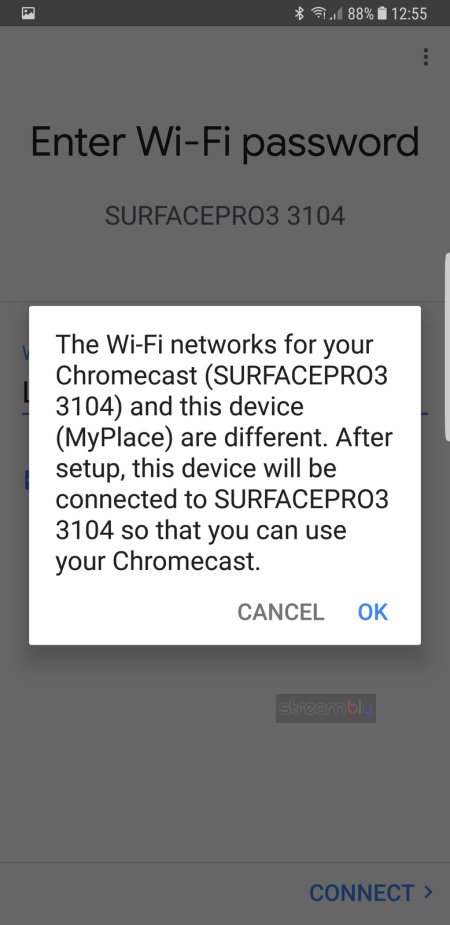 google chromecast setup with mobile hotspot