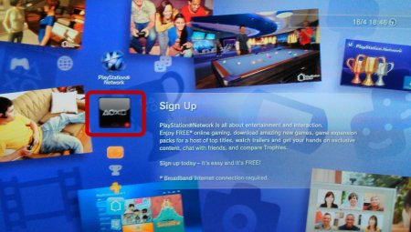 Screen Capture: PS3: PSN Sign Up