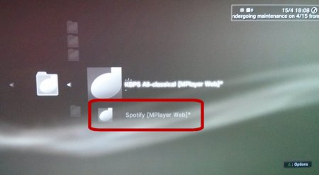 PS3: PS3 Media Server -> Spotify