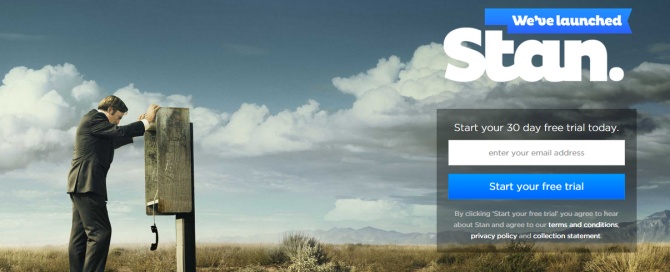 Screenshot from Stan website: Better Call Saul