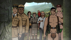 Still from Archer: Danger Island