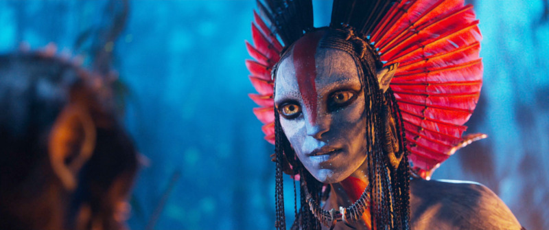 Still from Avatar: Fire and Ash - Oona Chaplin as Varang