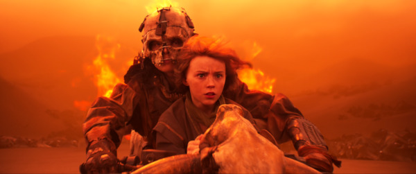 Still from Furiosa: A Mad Max Saga - Charlee Fraser as Mary Jabassa and Alyla Browne as Furiosa