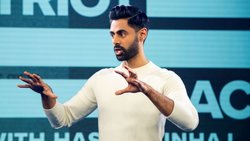 Still from Patriot Act with Hasan Minhaj