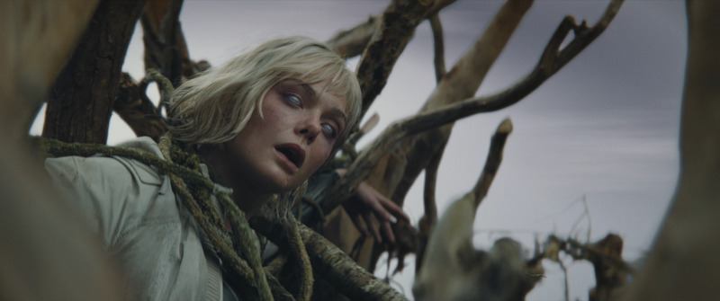 Still from Predator: Badlands, Elle Fanning as Thia