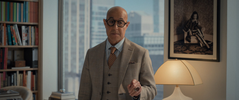 Still from The Devil Wears Prada 2: Stanley Tucci as Nigel Kipling