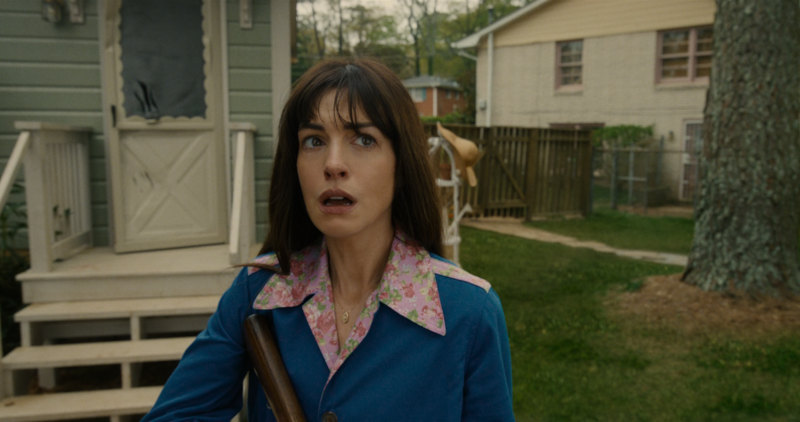 Still from The End of Oak Street: Anne Hathaway as Denise Platt