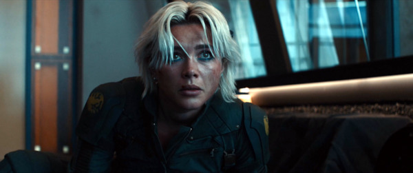 Still from Thunderbolts* featuring Florence Pugha as Yelena Belova