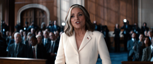 Still from Thunderbolts* featuring Julia Louis-Dreyfus as Valentina Allegra de Fontaine
