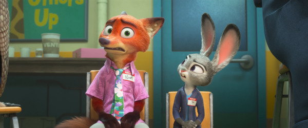 Still from Zootopia 2: Ginnifer Goodwin as Judy Hopps, Jason Bateman as Nick Wilde
