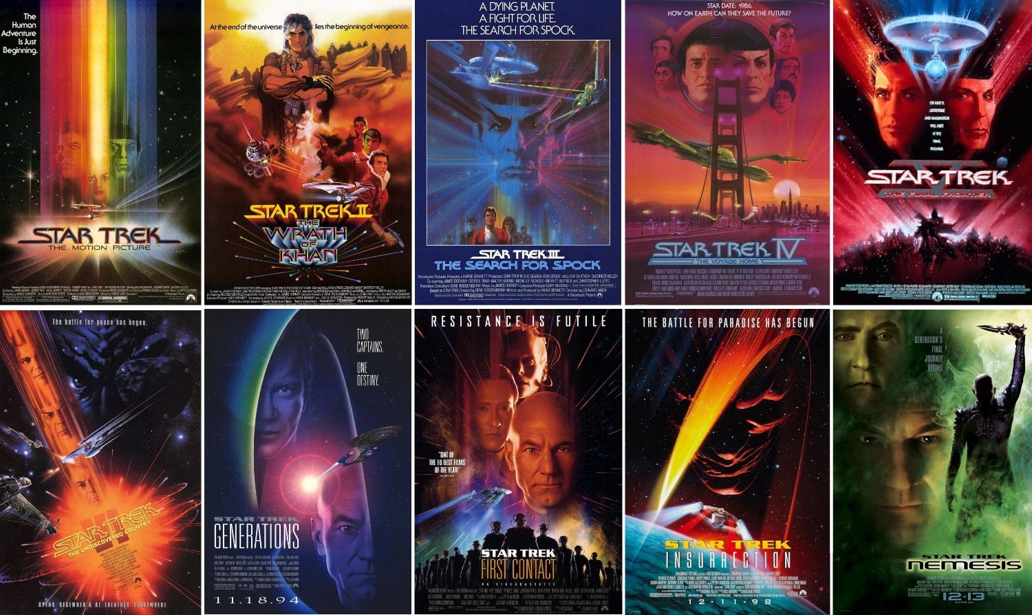 all star trek movies