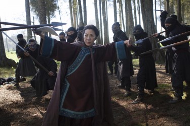 A scene from the upcoming movie Crouching Tiger, Hidden Dragon: The Green Legend