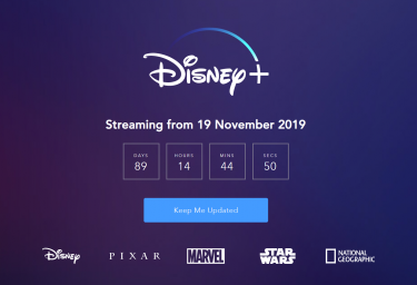A screenshot of the Disney+ Australian website