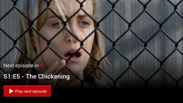 Screenshot showing Netflix's "Post-Play" feature