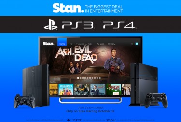 Promotional graphics for Stan PlayStation Partnership