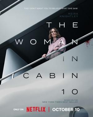 Poster for "The Woman in Cabin 10"