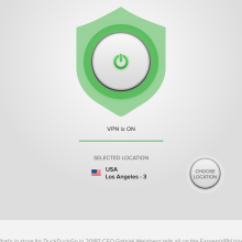 A screenshot of the ExpressVPN Android app