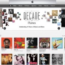A screenshot of the US iTunes store