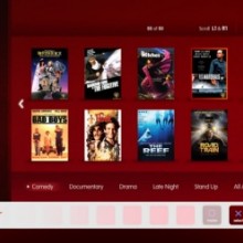 Screenshot of PS3 Quickflix Interface